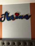 WALL NAME SIGN WITHOUT OUTLINE